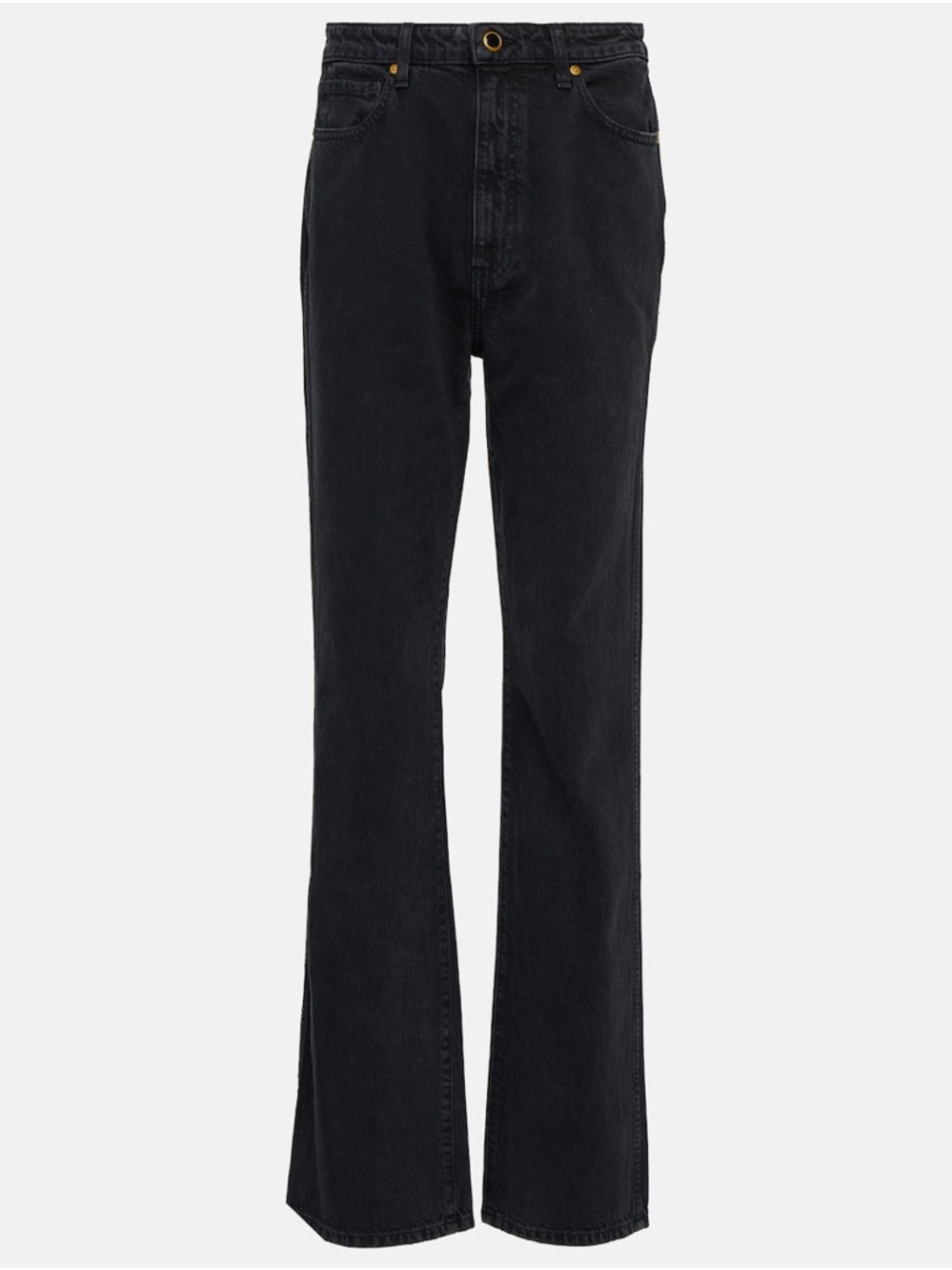 Khaite Danielle High Rise Jeans (28, black)